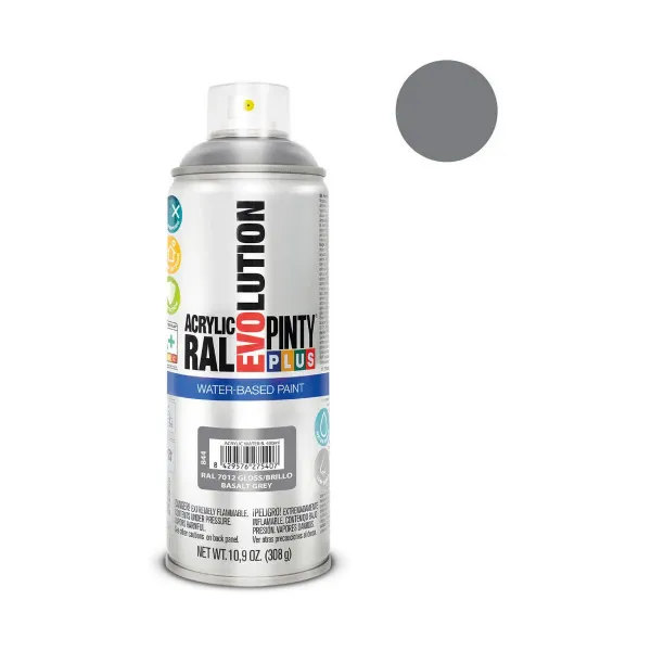 Spray paint Pintyplus Evolution RAL 7012 400 ml Water based Basalt Grey