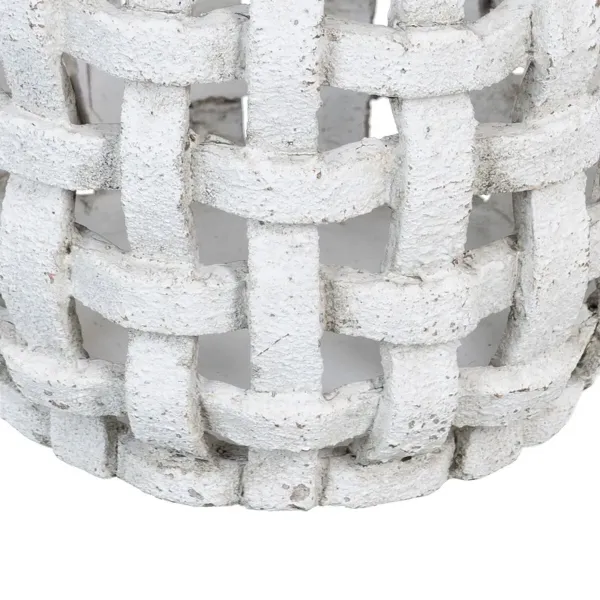 Planter 17 x 17 x 14,5 cm Ceramic Taupe