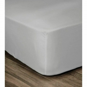 Fitted bottom sheet Lovely Home Light grey 90 x 190