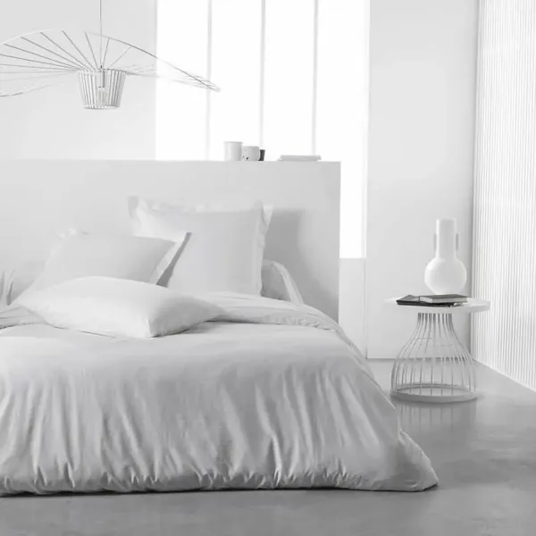 Fitted bottom sheet TODAY Jersey 160 x 190 cm White