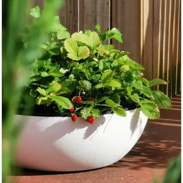 Plant pot Riviera White Ø 40 cm