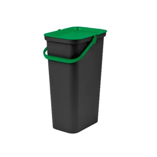 Recycling Waste Bin Tontarelli Moda 24 L Black