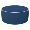 Inflatable Puff Aktive Navy Blue Classic 53 x 23 x 53 cm (4 Units)