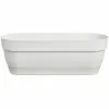 Planter Elho White 50 cm Blue Plastic