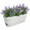 Planter Elho White 50 cm Blue Plastic