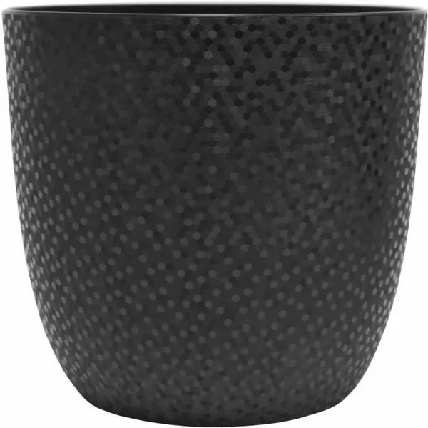 Plant pot EDA Opal Chape Black Ø 29,5 cm