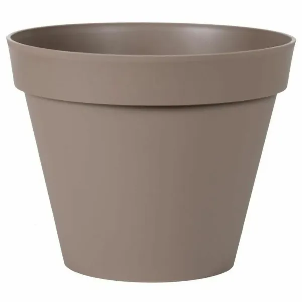 Plant pot EDA Tuscan Taupe polypropylene Circular Ø 40 x 32 cm