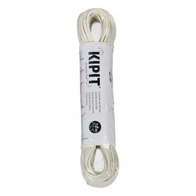 Washing Line 30 m White PVC (12 Units)