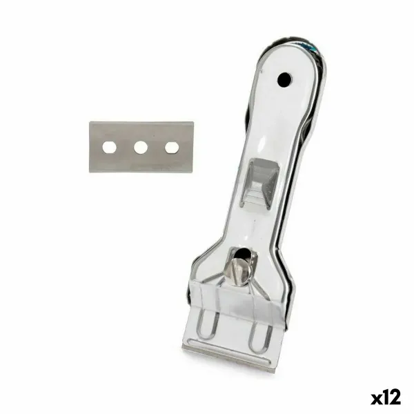Ceramic Cooker Top Scraper Silver Metal 13,5 x 4,5 x 1 cm (12 Units)