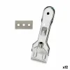 Ceramic Cooker Top Scraper Silver Metal 13,5 x 4,5 x 1 cm (12 Units)