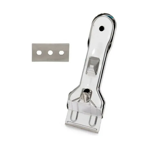 Ceramic Cooker Top Scraper Silver Metal 13,5 x 4,5 x 1 cm (12 Units)