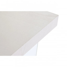 Desk DKD Home Decor White Transparent Crystal MDF Wood 120 x 50 x 76 cm