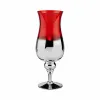 Candleholder Crystal Red Silver 13 x 35 x 13 cm (6 Units)