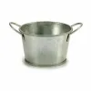 Planter Bucket Silver Zinc 17,8 x 8 x 12,3 cm (72 Units)