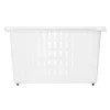 Multi-purpose basket With wheels White Plastic 17,5 x 26 x 46 cm (12 Units)