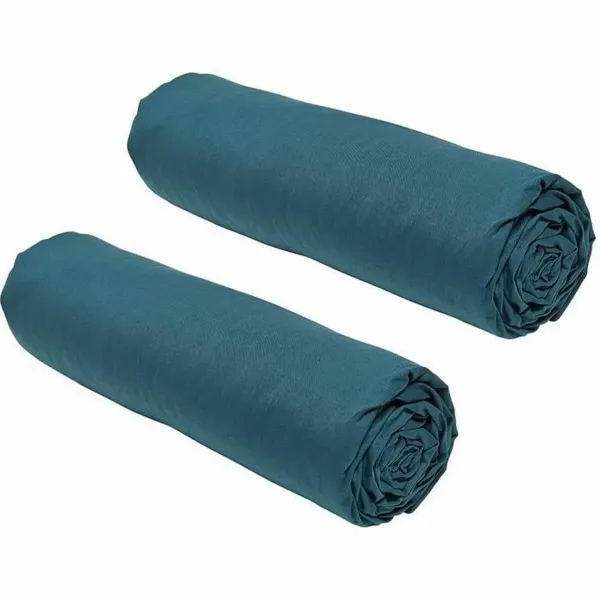 Fitted sheet TODAY essential Turquoise Green 140 x 190 cm