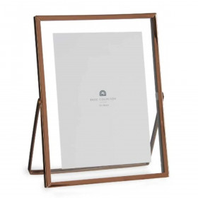 Photo frame Copper Metal Glass Plastic 18,5 x 1 x 23 cm (12 Units)