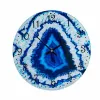 Wall Clock Marble Blue Crystal 30 x 4 x 30 cm (4 Units)