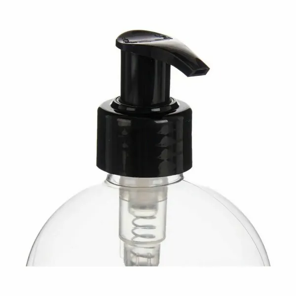 Soap Dispenser Black Transparent Plastic 500 ml (12 Units)
