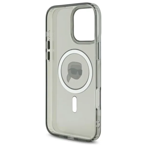 Karl Lagerfeld IML Metal Karl Head MagSafe - Case for iPhone 16 Pro Max (black)