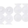 Non-slip Shower Mat White PVC 68 x 1 x 36 cm (6 Units)