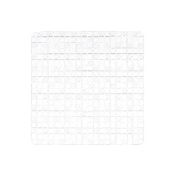 Non-slip Shower Mat Frames Transparent PVC 50,3 x 50,3 x 0,7 cm (6 Units)