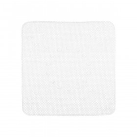 Non-slip Shower Mat White PVC 53 x 52,5 x 1 cm (6 Units)