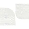 Non-slip Shower Mat White PVC 69,3 x 40 x 1 cm (6 Units)