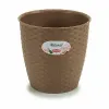 Planter Stefanplast Brown Plastic 19 x 17,5 x 19 cm (12 Units)