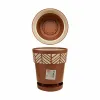 Self-watering flowerpot Stefanplast Orfeo Terracotta Plastic 19 x 19 x 19 cm (12 Units)