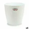 Planter Stefanplast White Plastic 29 x 27 x 29 cm (6 Units)