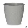Planter Stefanplast Grey Plastic 19 x 17,5 x 19 cm (12 Units)