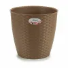 Planter Stefanplast Brown Plastic 29 x 27 x 29 cm (6 Units)