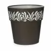Self-watering flowerpot Stefanplast Gaia Anthracite Plastic 25 x 25 x 25 cm (6 Units)