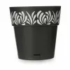 Self-watering flowerpot Stefanplast Gaia Anthracite Plastic 29 x 29 x 29 cm (6 Units)