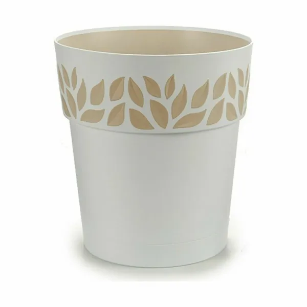 Self-watering flowerpot Stefanplast Cloe White Plastic 29 x 29 x 29 cm (6 Units)