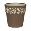 Self-watering flowerpot Stefanplast Gaia Brown Plastic 15 x 15 x 15 cm (12 Units)