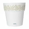 Self-watering flowerpot Stefanplast Gaia White Plastic 29 x 29 x 29 cm (6 Units)
