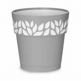 Self-watering flowerpot Stefanplast Cloe Grey Plastic 19 x 19 x 19 cm (12 Units)