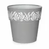 Self-watering flowerpot Stefanplast Gaia Grey Plastic 25 x 25 x 25 cm (6 Units)