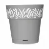 Self-watering flowerpot Stefanplast Gaia Grey Plastic 25 x 25 x 25 cm (6 Units)