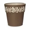 Self-watering flowerpot Stefanplast Gaia Brown Plastic 25 x 25 x 25 cm (6 Units)