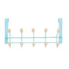 Door Coat Rack Blue Wood Metal 35 x 17 x 15 cm (6 Units)