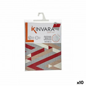 Tablecloth Thin canvas Anti-stain Stripes 140 x 180 cm Maroon (10 Units)