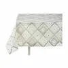 Tablecloth Thin canvas Anti-stain Rhombus 140 x 180 cm Grey (6 Units)
