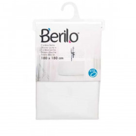 Shower Curtain White Polyethylene EVA 180 x 180 cm (12 Units)