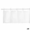 Shower Curtain Points White Polyester 180 x 180 cm (12 Units)