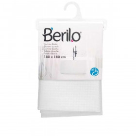 Shower Curtain Points White Polyester 180 x 180 cm (12 Units)