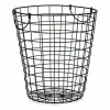 Basket With handles Black Steel 30 x 30 x 30 cm (8 Units)