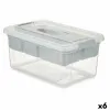 Multi-use Box Grey Transparent Plastic 9 L 35,5 x 17 x 23,5 cm (6 Units)
